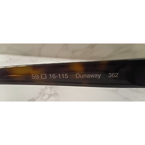 OLIVER PEOPLES "Dunaway" Tortoise Frame Womens Sunglasses - NEW - Picture 5 of 7